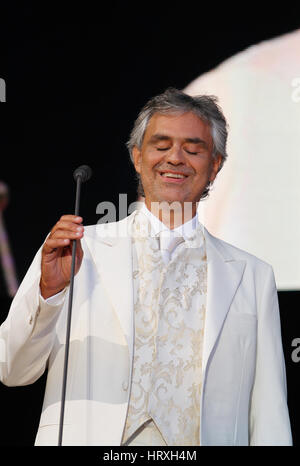 Andrea Bocelli live in Palma de Majorca, Spain Stock Photo