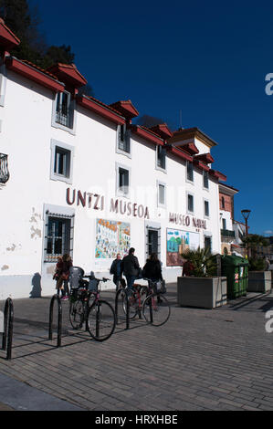 Donostia-San Sebastian: the Naval Museum, on the port of the Old City, pays tribute to the tradition and history of the basque maritimum heritage Stock Photo