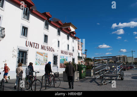 Donostia-San Sebastian: the Naval Museum, on the port of the Old City, pays tribute to the tradition and history of the basque maritimum heritage Stock Photo