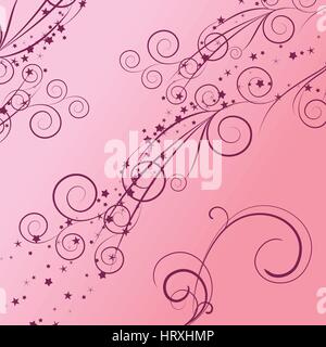 Abstract colorful background .with pink floral Stock Vector