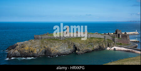 Peel Castle, Isle of Man. Stock Photo