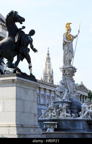 Austrian Parliament building, Vienna, Austria Stock Photo