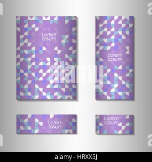 Abstract retro background with multicolored geometric circles  shape. Vector illustration. Stock Vector