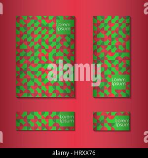 Abstract retro background with multicolored geometric circles  shape. Vector illustration. Stock Vector