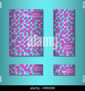 Abstract retro background with multicolored geometric circles  shape. Vector illustration. Stock Vector