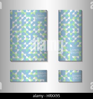 Abstract retro background with multicolored geometric circles  shape. Vector illustration. Stock Vector