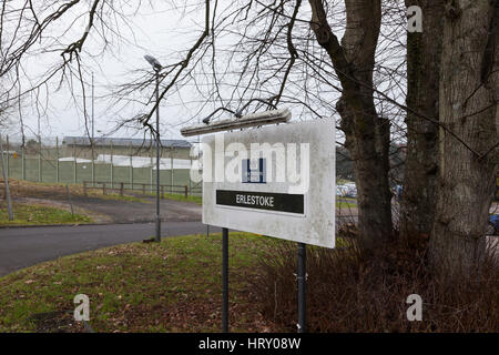 HM Prison Erlestoke, Wiltshire, England, UK Stock Photo