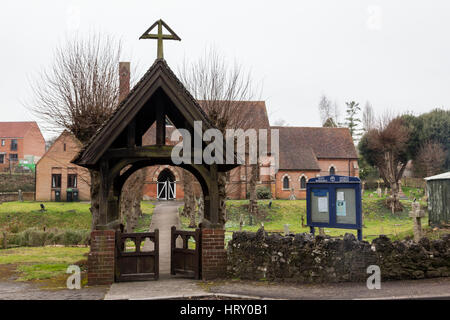 St Barnabas Church built in 1875 in the village of Easterton, Wiltshire, England, UK Stock Photo