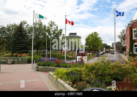 Parc portuaire at Trois-Rivières, Quebec Province, Canada Stock Photo