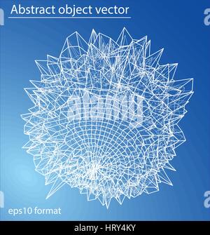 Molecular structure in form of sphere Stock Vector