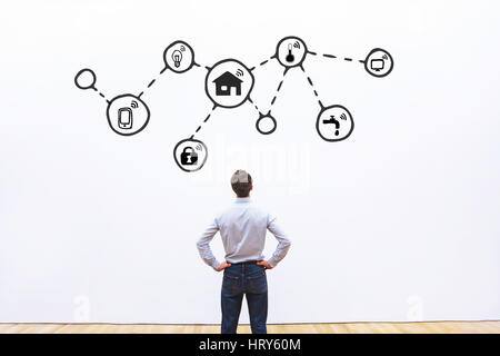 smart home automation concept Stock Photo
