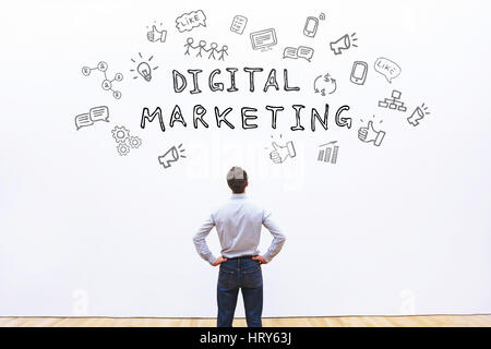 digital marketing concept Stock Photo