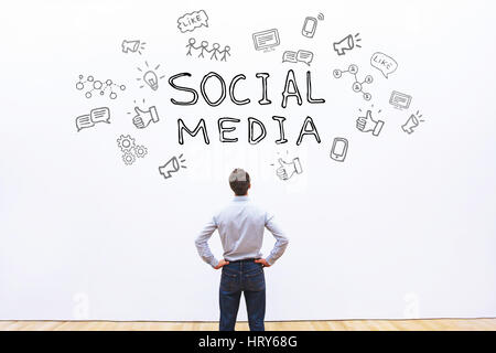 social media concept Stock Photo
