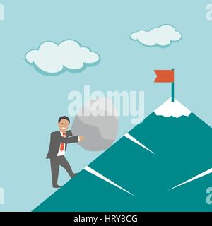 Effort. Business concept. Stock Vector