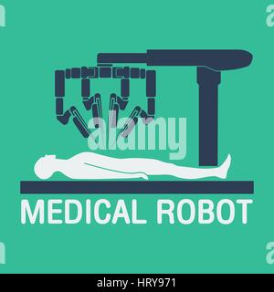 medical robot icon vector Stock Vector