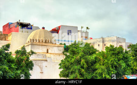 Buildings in the old town of Rabat, the capital of Morocco Stock Photo