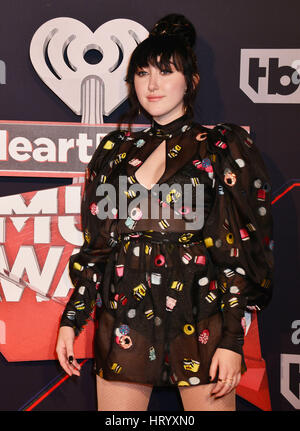 Los Angeles, California, USA. 05th Mar, 2017. Noah Cyrus 043 arriving at iHeartRadio Music Awards at the Forum in Los Angeles. March 5, 2017. Credit: Tsuni / USA/Alamy Live News Stock Photo