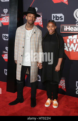 Los Angeles, Ca, USA. 05th Mar, 2017. Ty Dolla Sign, Jailynn Griffin, At The 2017 iHeartRadio Music Awards At The Forum In California on March 05, 2017. Credit: Fs/Media Punch/Alamy Live News Stock Photo