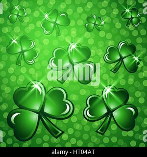 St Patricks Day abstract background. Vector illustration. Stock Vector