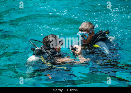 Scuba Diving. Tuplu Dalis Stock Photo