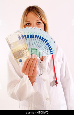 Symbolbild ƒrztegehalt - symbolic for doctors money Stock Photo