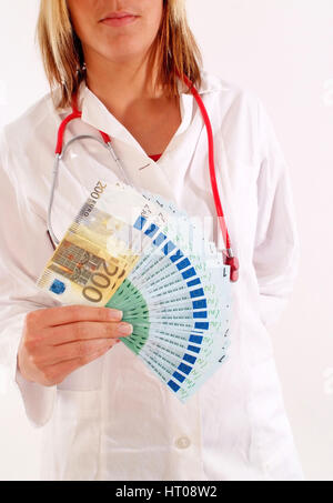 Symbolbild ƒrztegehalt - symbolic for doctors money Stock Photo