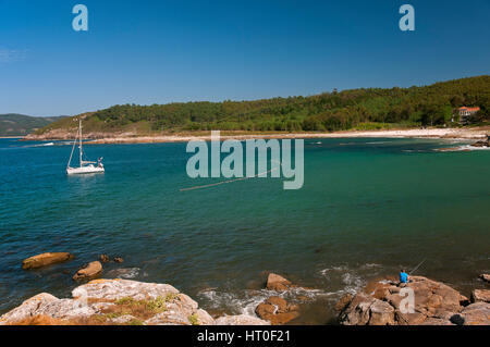 Coastal landscape, Muxia, La Coruña province, Region of Galicia, Spain, Europe Stock Photo