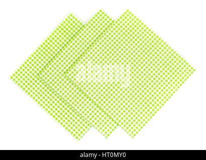 Serving Disposable paper napkins isolated on white background Stock Photo