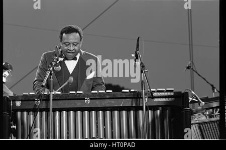 Lionel Hampton, Knebworth, 1982.   Artist: Brian O'Connor. Stock Photo