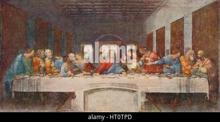 'The Last Supper', 1494-1498. Artist: Leonardo da Vinci. Stock Photo