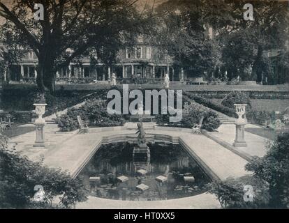 'Lily Basin and West Front; The Hill, Hampstead Heath', c1900. Artist: Unknown. Stock Photo