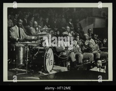 The Count Basie Orchestra in concert, c1950s. Artist: Denis Williams Stock Photo