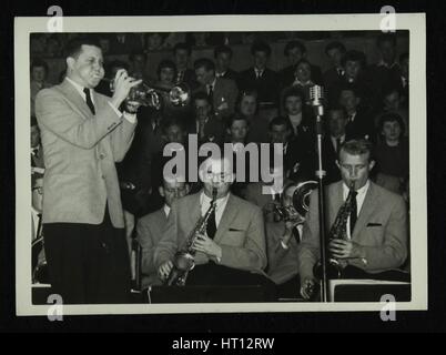 The Stan Kenton Orchestra in concert, 1956. Artist: Denis Williams Stock Photo