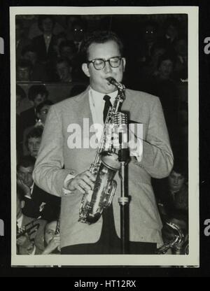 The Stan Kenton Orchestra in concert, 1956. Artist: Denis Williams Stock Photo