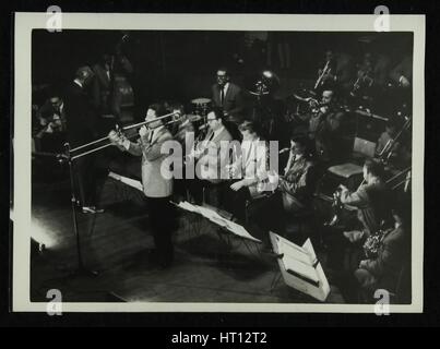 The Stan Kenton Orchestra in concert, 1956. Artist: Denis Williams Stock Photo