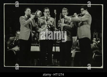 The Stan Kenton Orchestra in concert, 1956. Artist: Denis Williams Stock Photo