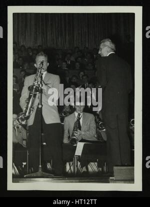 The Stan Kenton Orchestra in concert, 1956. Artist: Denis Williams Stock Photo