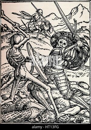 The Knight and Death, 1538, (1917). Artist: Hans Holbein the Younger Stock Photo