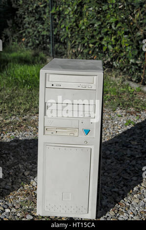 View of tower case of the nineties Stock Photo
