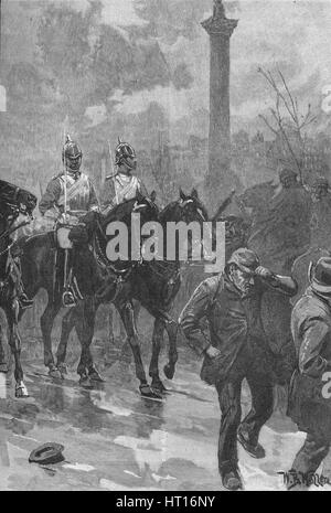 Bloody Sunday riot in London 1887 Stock Photo - Alamy
