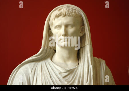 Via Labicana Augustus. Sculpture of the Roman Emperor Augustus Stock ...