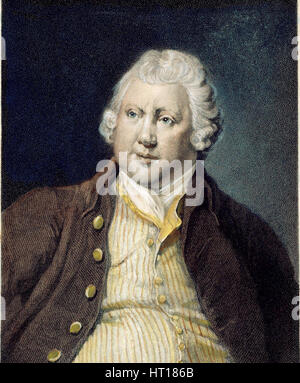 Portrait of Sir Richard Arkwright (1732–1792), c. 1790. Artist: Wright of Derby, Joseph (1734-1797) Stock Photo