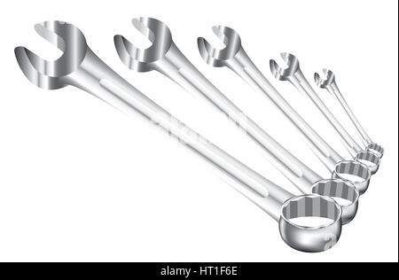 Spanners Stock Vector