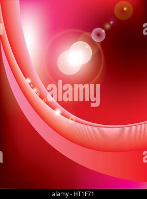 Abstract lines with flares Stock Vector