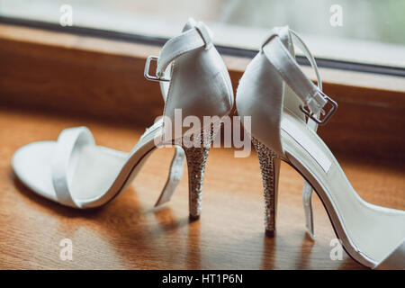 Brides red sole high heels stock photo. Image of celebration - 30399034