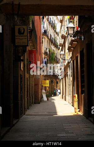 Gothic quarter in Barcelona, Spain Stock Photo