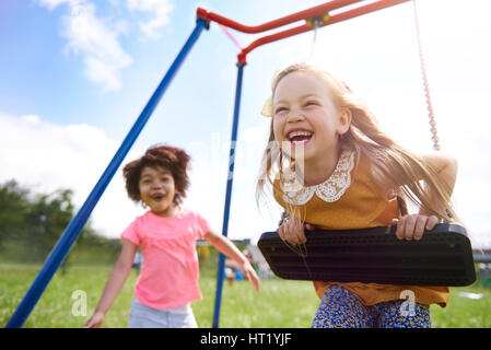 The best friends playing together Stock Photo