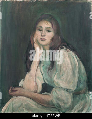 Julie Daydreaming (Julie rêveuse), 1894. Artist: Morisot, Berthe (1841-1895) Stock Photo