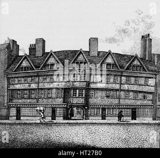 Staple Inn, High Holborn, London, c1890 (1904). Artist: Unknown. Stock Photo