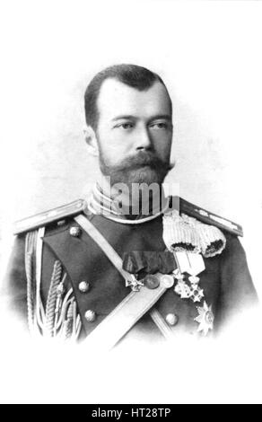 Tsar Nicholas II of Russia, c1900. Artist: Unknown. Stock Photo